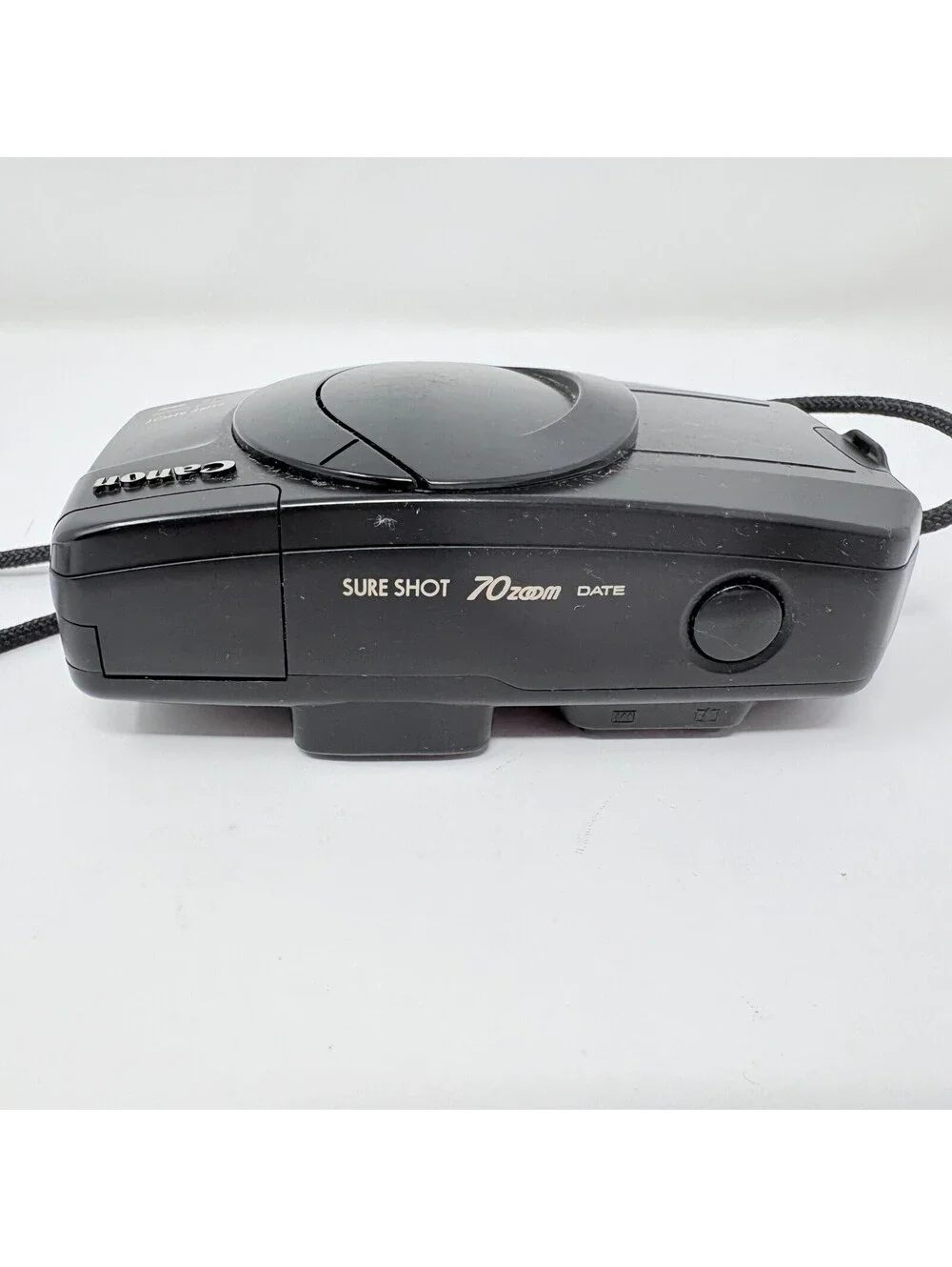 Canon Sure Shot 70 Zoom 35mm Point & Shoot Film Black Camera Parts Only